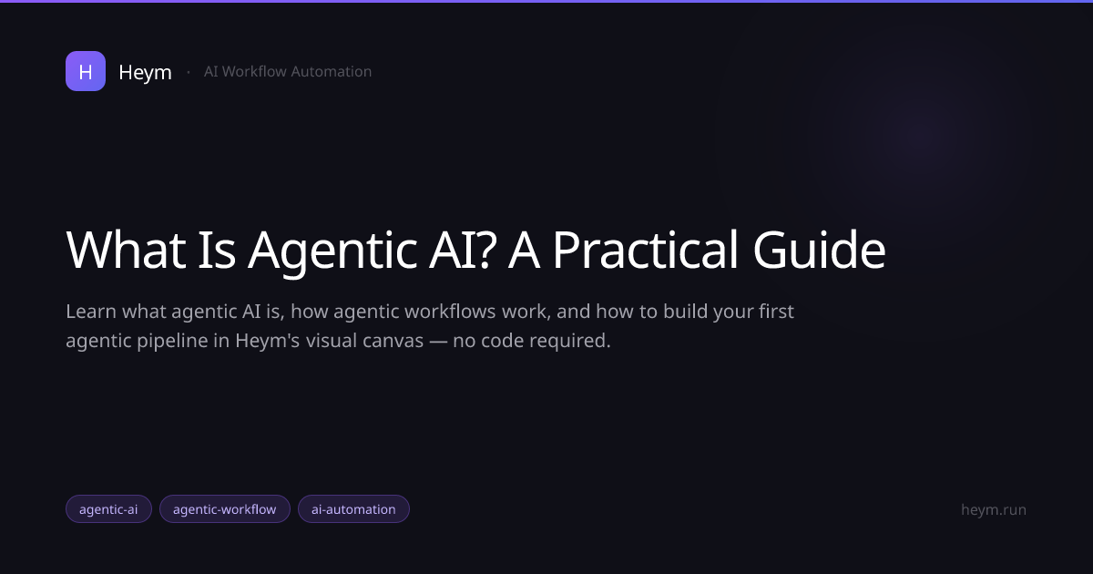 What Is Agentic AI? A Practical Guide